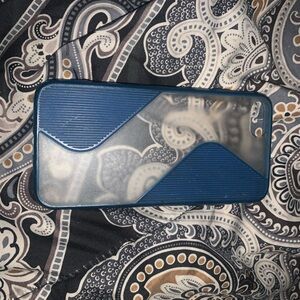 Blue and Clear Phone Case